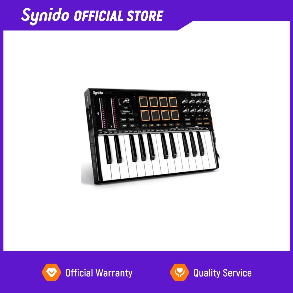 Midi Controller Pad - 시니도 템포키 K25 USB MIDI 키보드