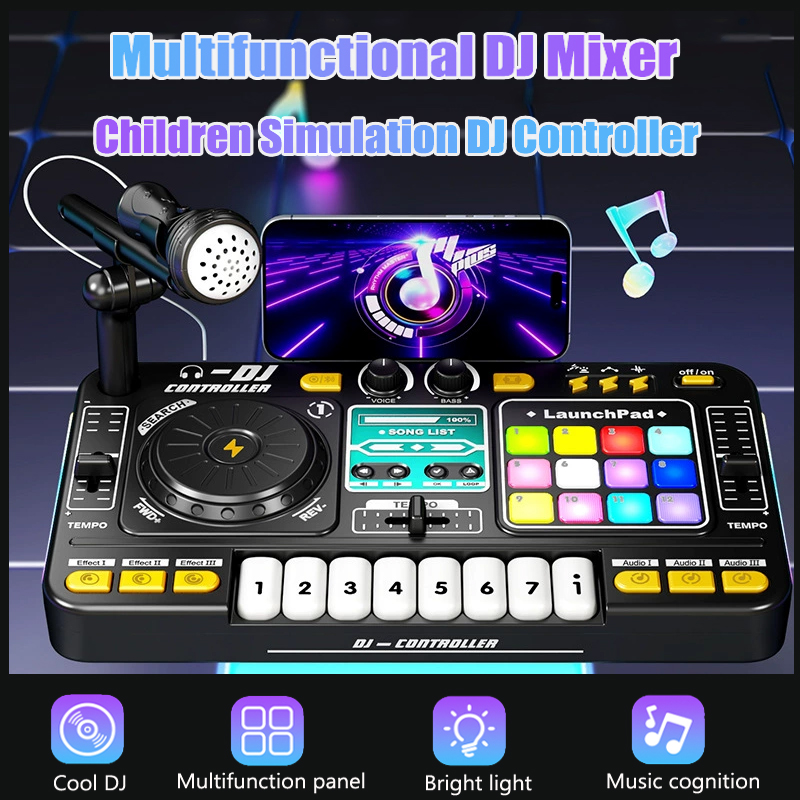 Audio Music Dj - 다기능 DJ 믹서 어린이 시뮬레이션 DJ