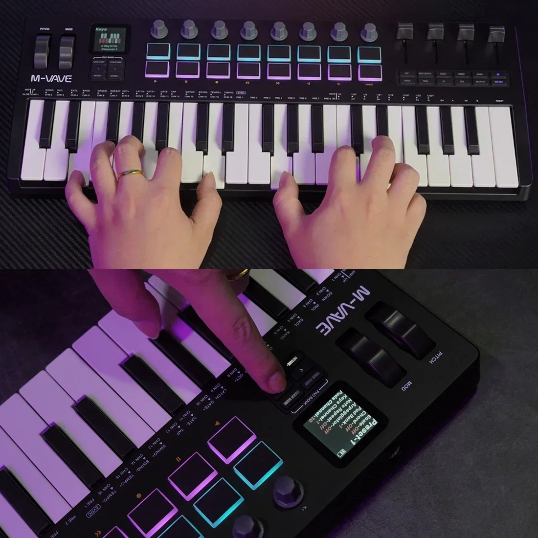 M-VAVE SMK-37 프로 키보드, 37건반 MID - Midi Controller Pad 리뷰 및 가격