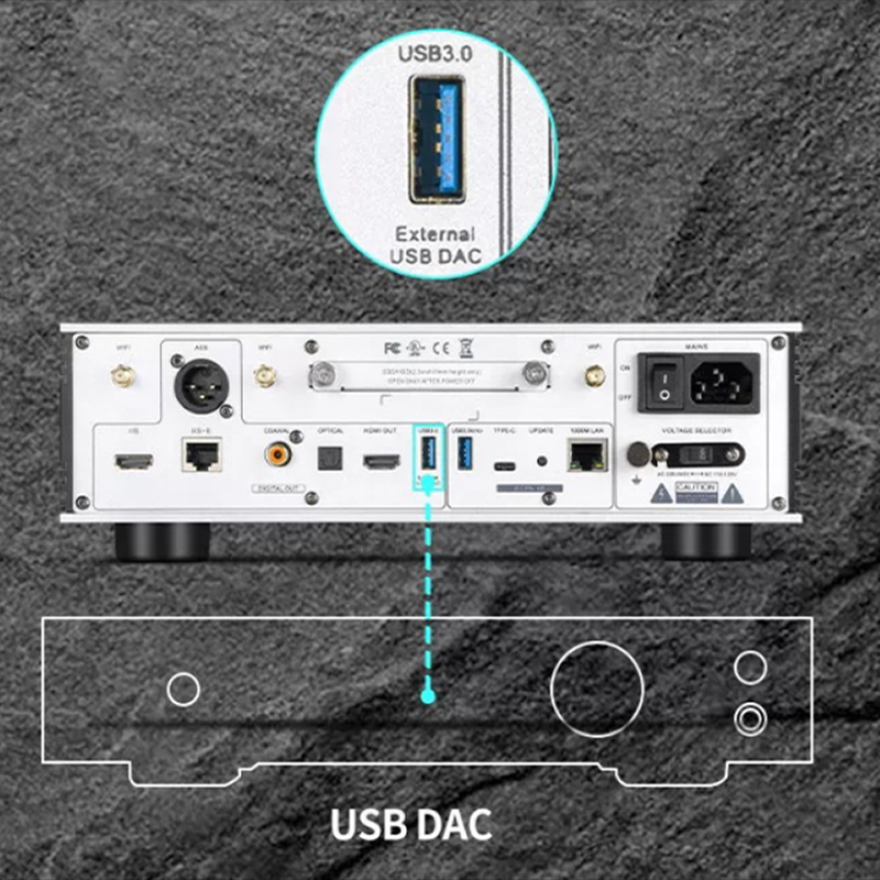 D35 하이파이 무선 음악 스트리머 WiFi6 앱 제어 - Audio Without Music 리뷰 및 가격